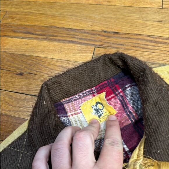 Vintage 80s Plaid Lined Chore Coat - Picture 7 of 10